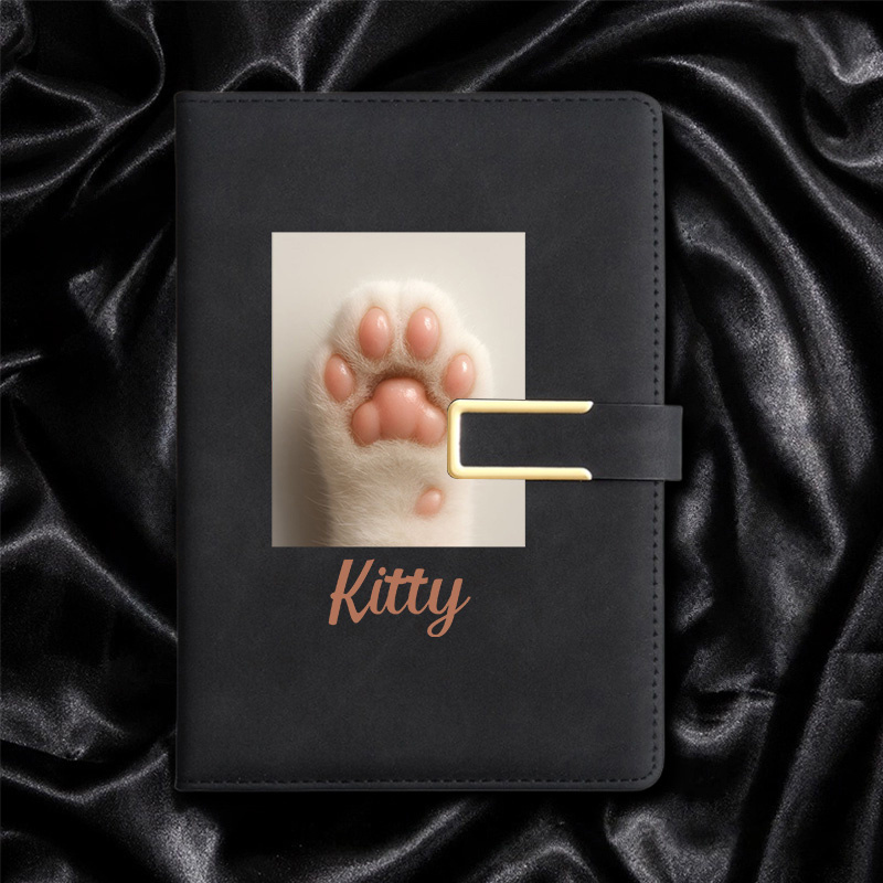 Leather Work Diary Covers - Faux Leather Notebook with Custom Name