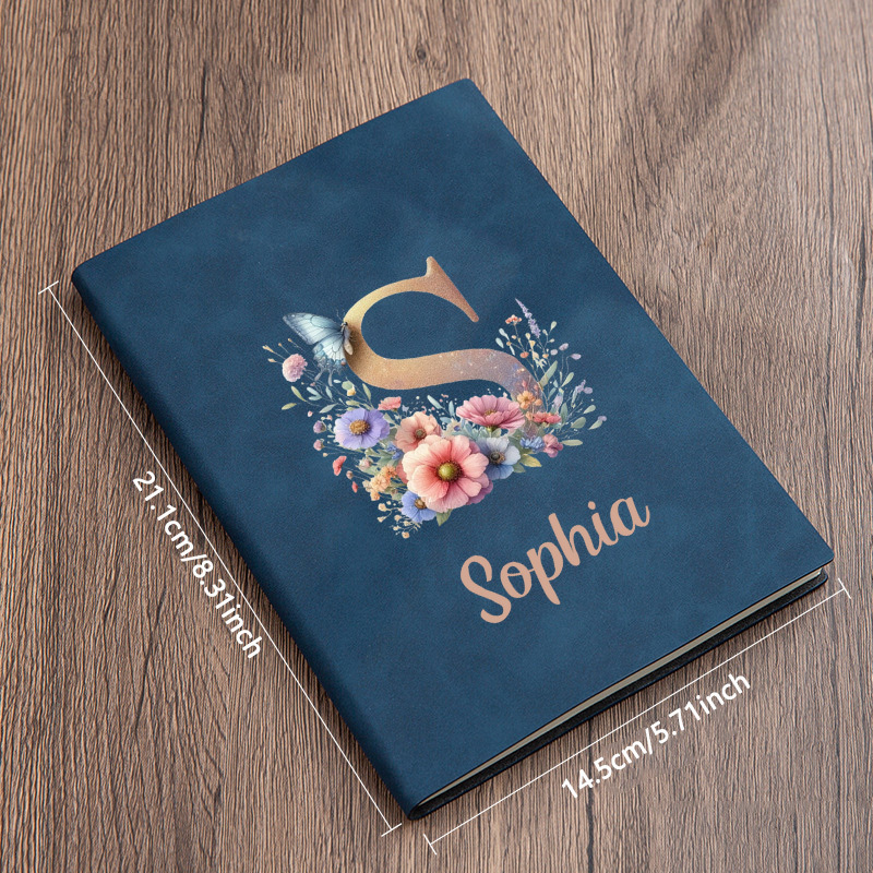 Leather Work Diary Covers - Personalized Faux Leather A5 Notebook with