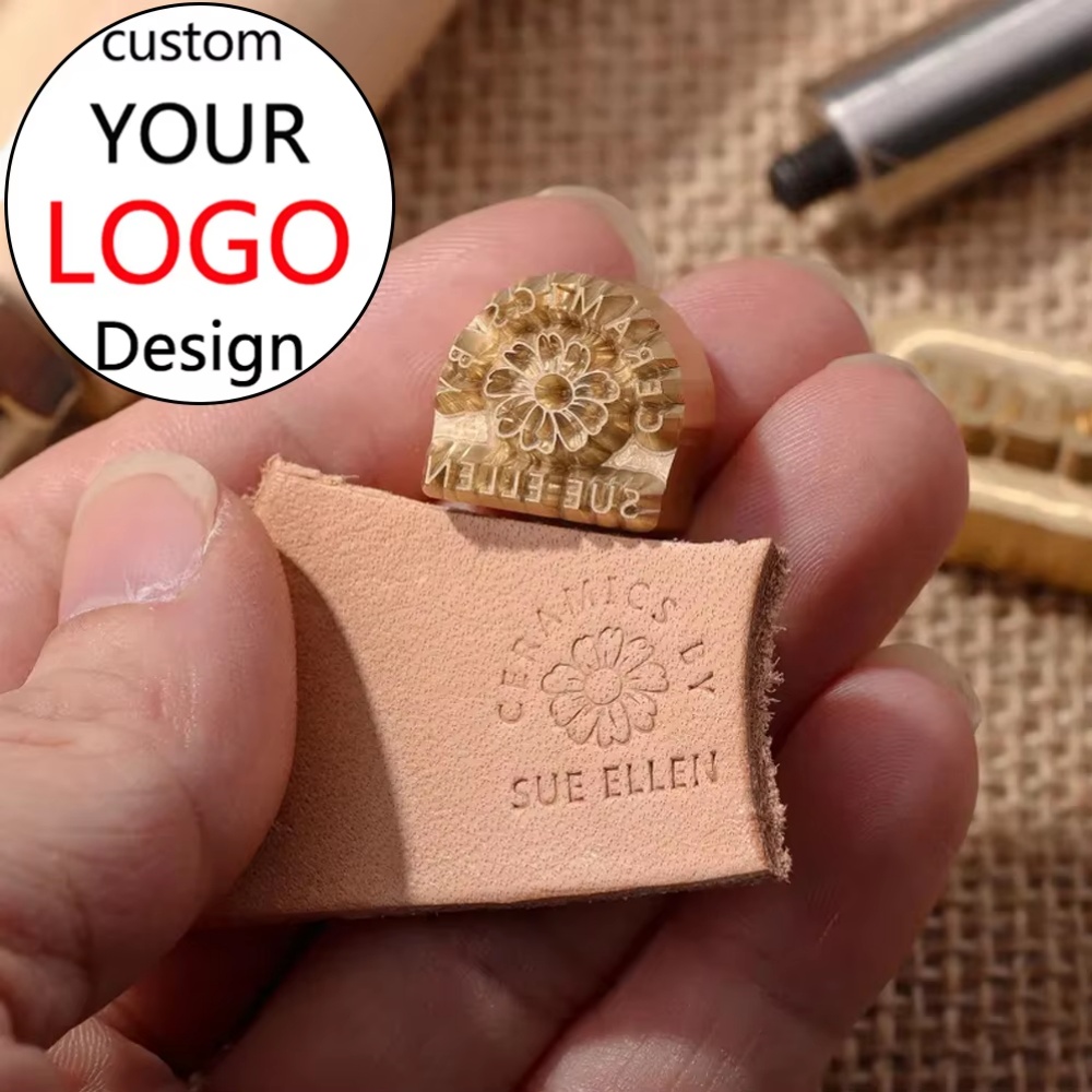 Leatherwork Hand Press - Custom LOGO Hammering Brand Iron Stamp