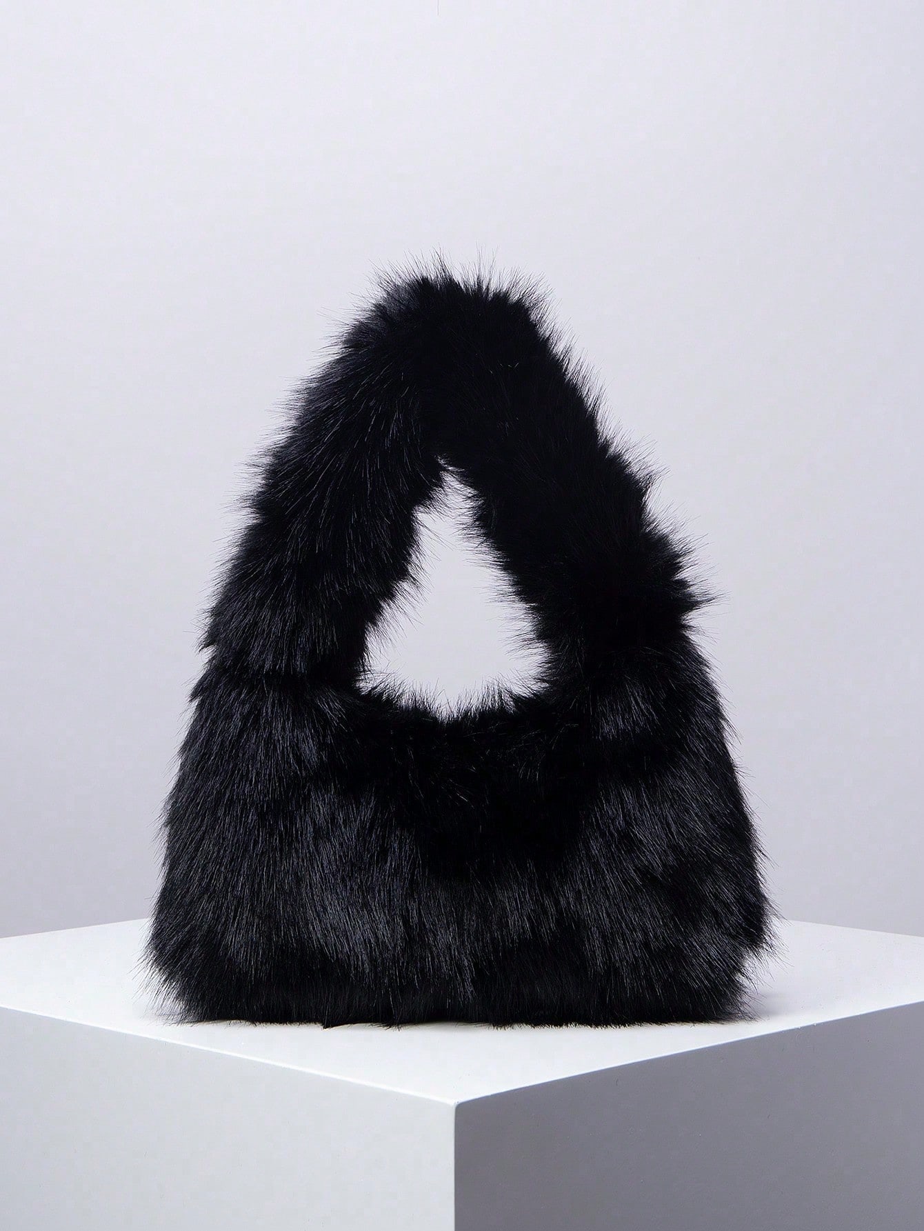 Y2K Style Faux Fur Tote Bags F - огляд і ціна Leather Work Japan