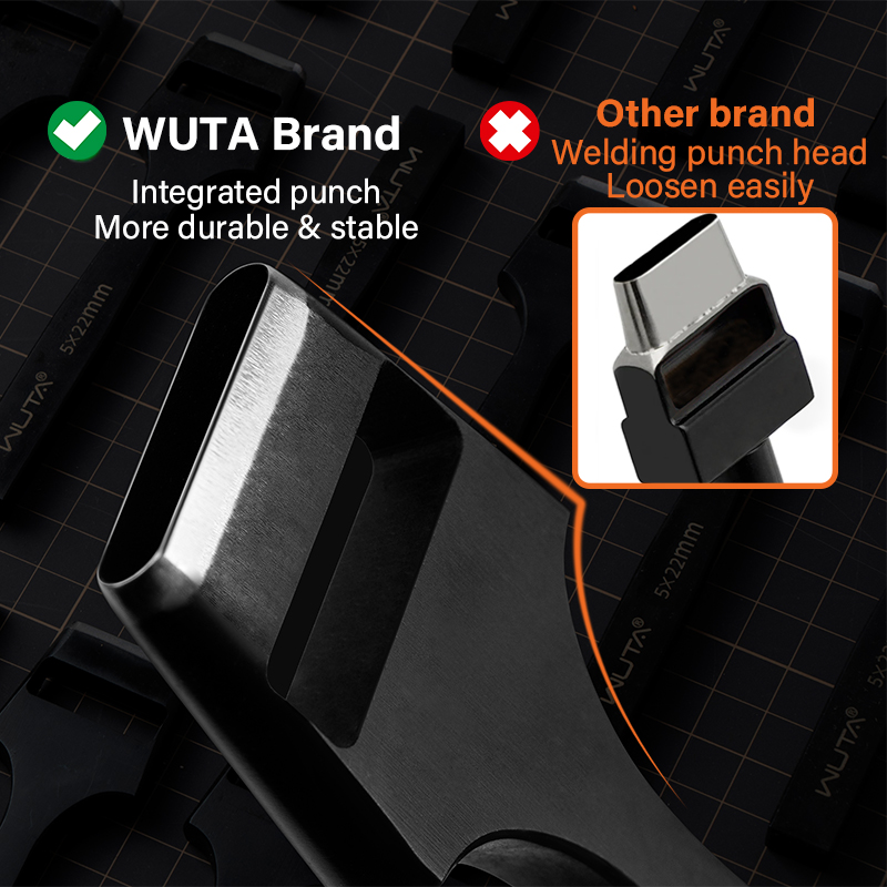 WUTA 2-7Pcs Set Professional C - огляд і ціна Leatherwork Hole Punch