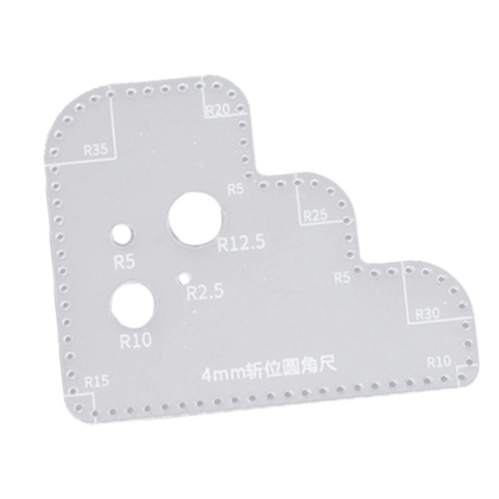 Clear Acrylic Circle Ruler Tem - огляд і ціна Leatherworking Guide