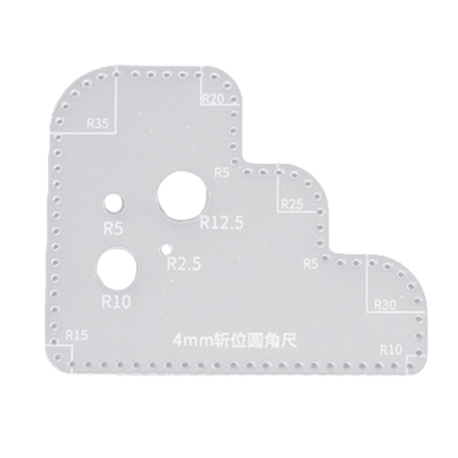 Clear Acrylic Circle Ruler Tem - огляд і ціна Leatherworking Guide