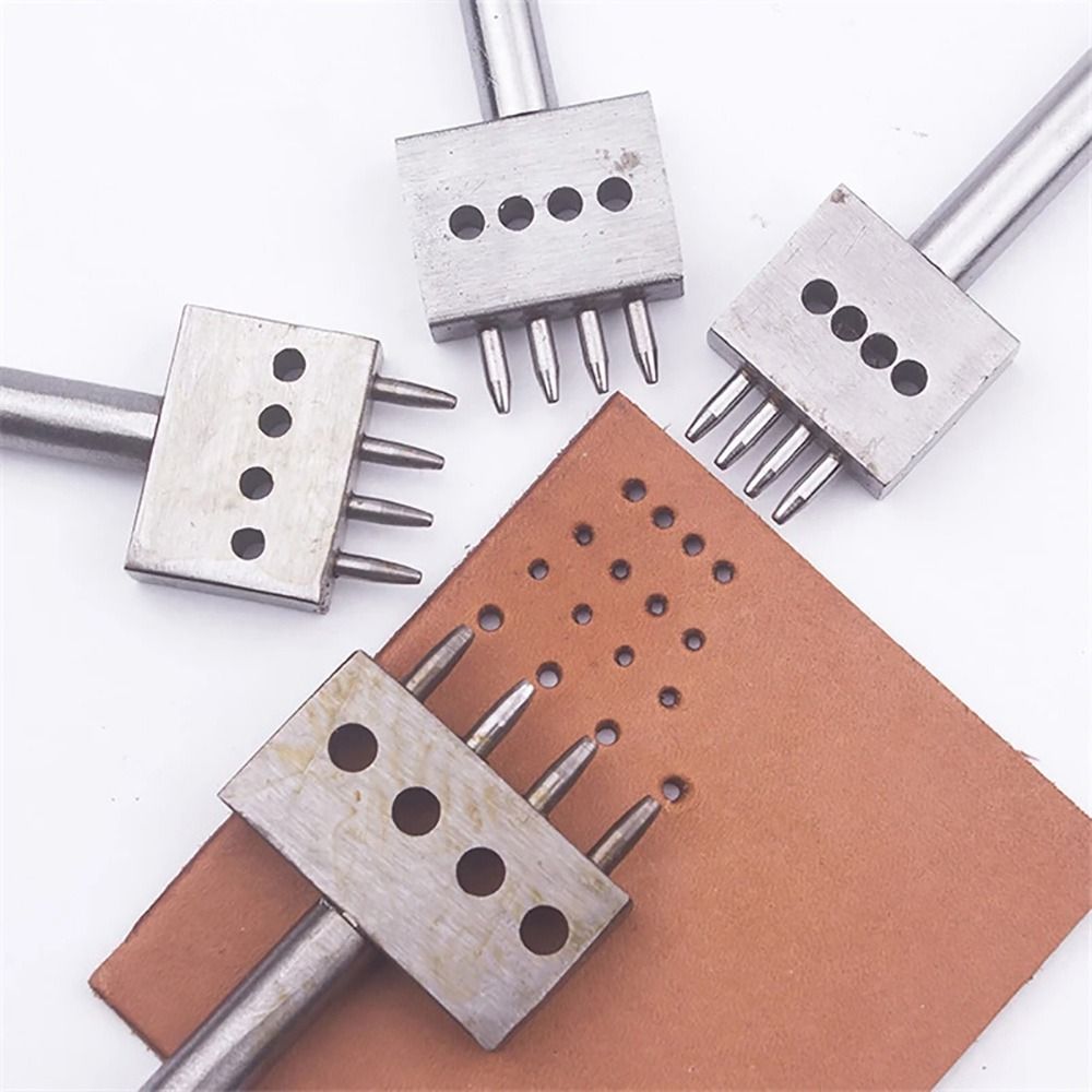 1Pcs 2/4/6Teeth Leather Punchi - огляд і ціна Leatherwork Hole Punch