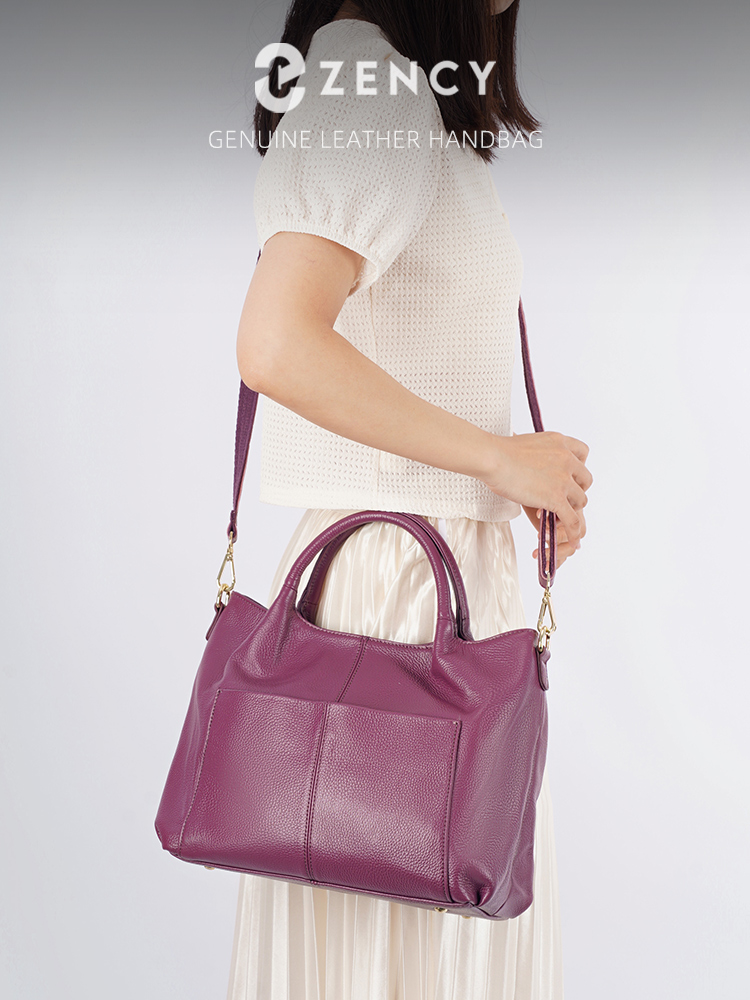 Zency Genuine Leather Large To - огляд і ціна Leather Work Bag Women