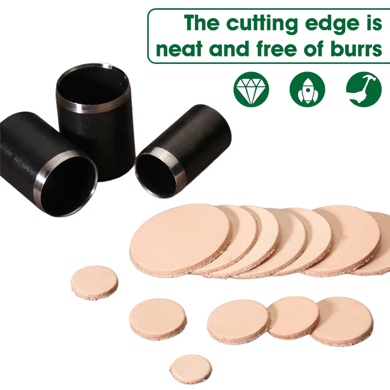 15 Sizes Round Leather Hole Pu - огляд і ціна Leatherwork Hole Punch