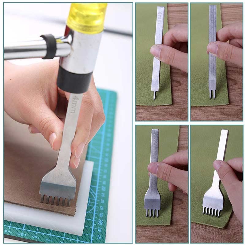 25Pcs Leather Working Tools Fo - огляд і ціна Leatherwork Hole Punch