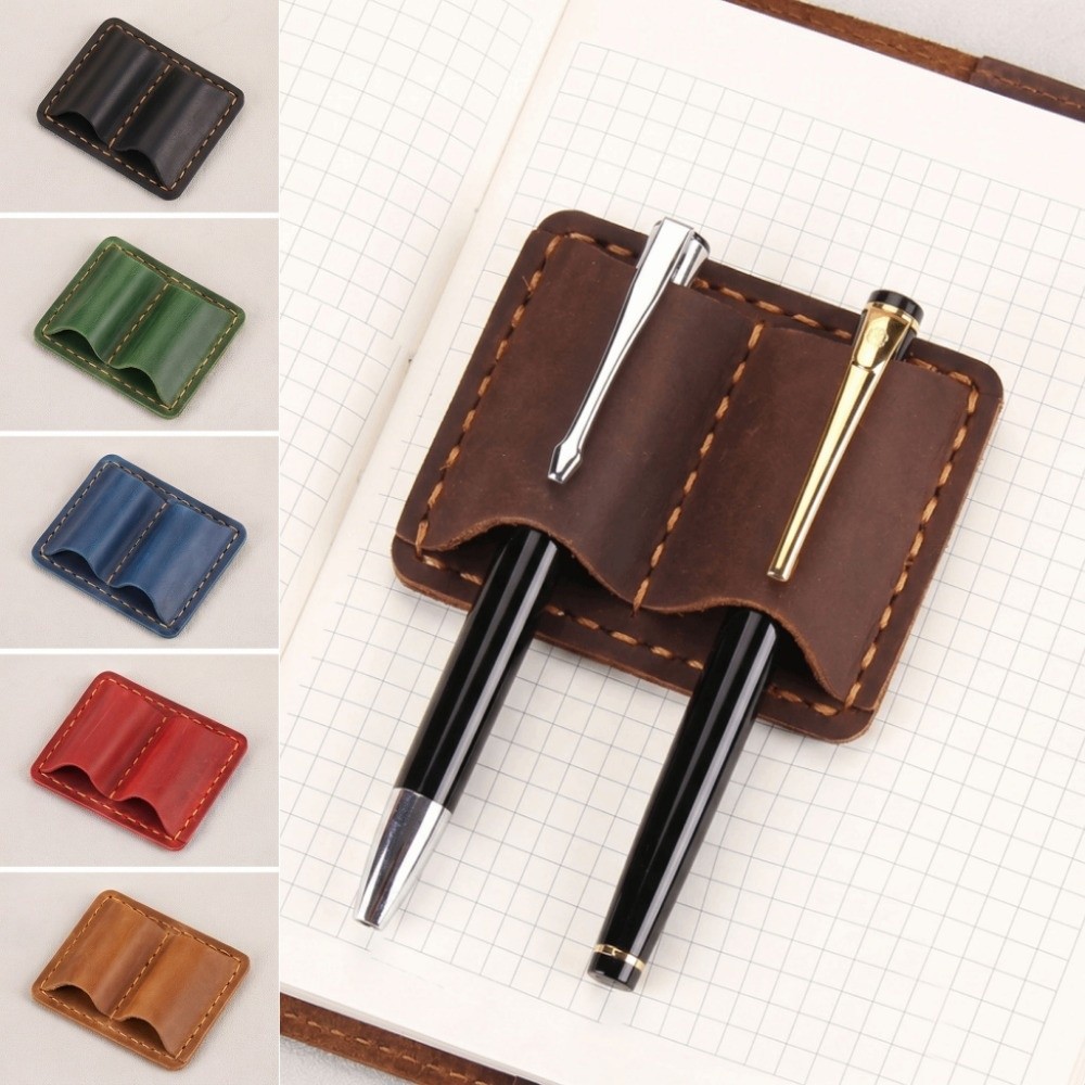 Double Vintage Leather Pen Loo - огляд і ціна Leather Work Notepad