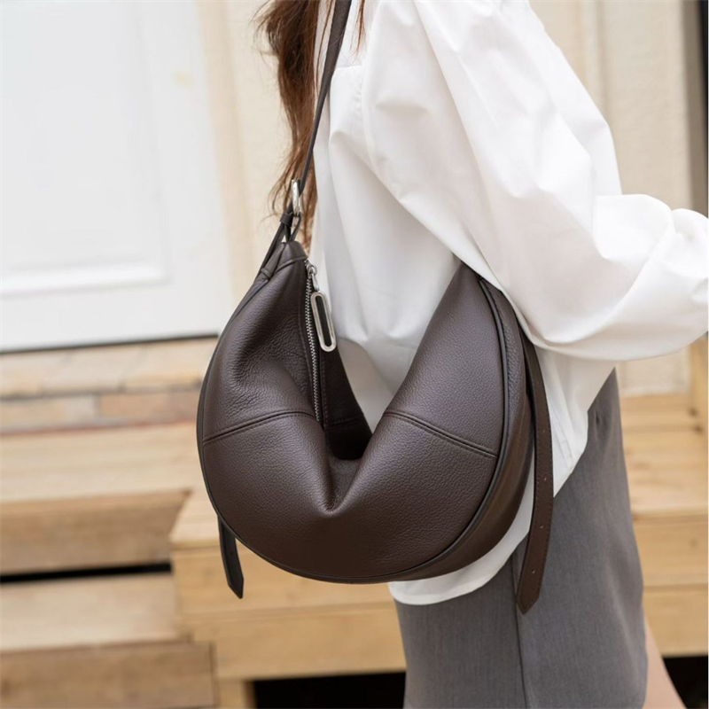 BURMINSA Genuine Leather Hobo  - огляд і ціна Leather Work Bag Women