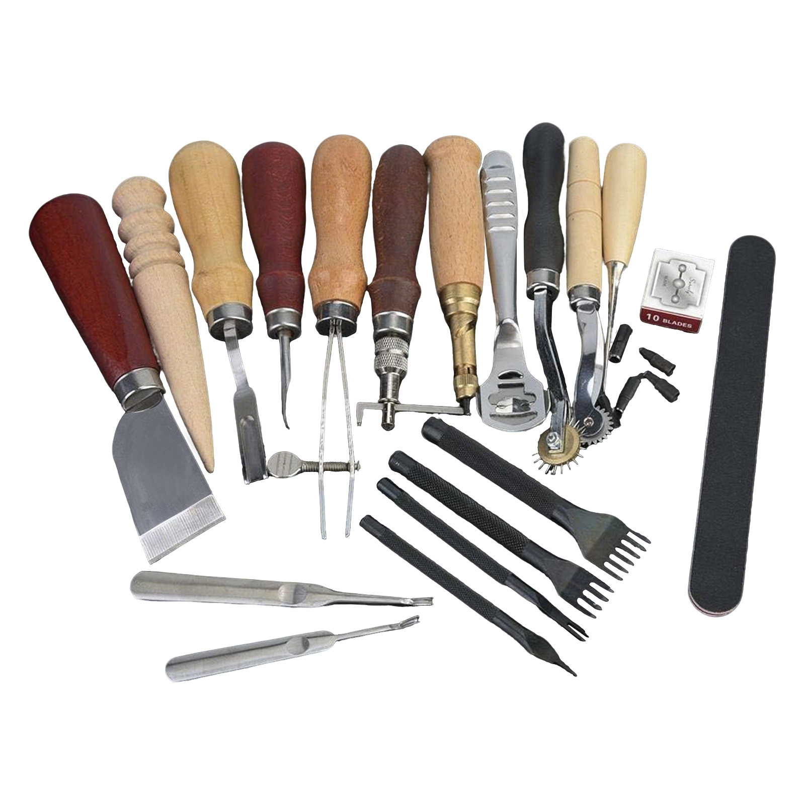 Leather Tools, 19 Pcs Leather  - огляд і ціна Leatherwork Hole Punch