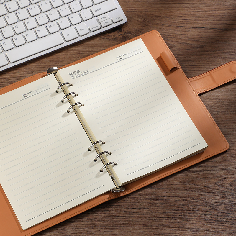 Business Leather Loose-Leaf No - огляд і ціна Leather Work Notepad