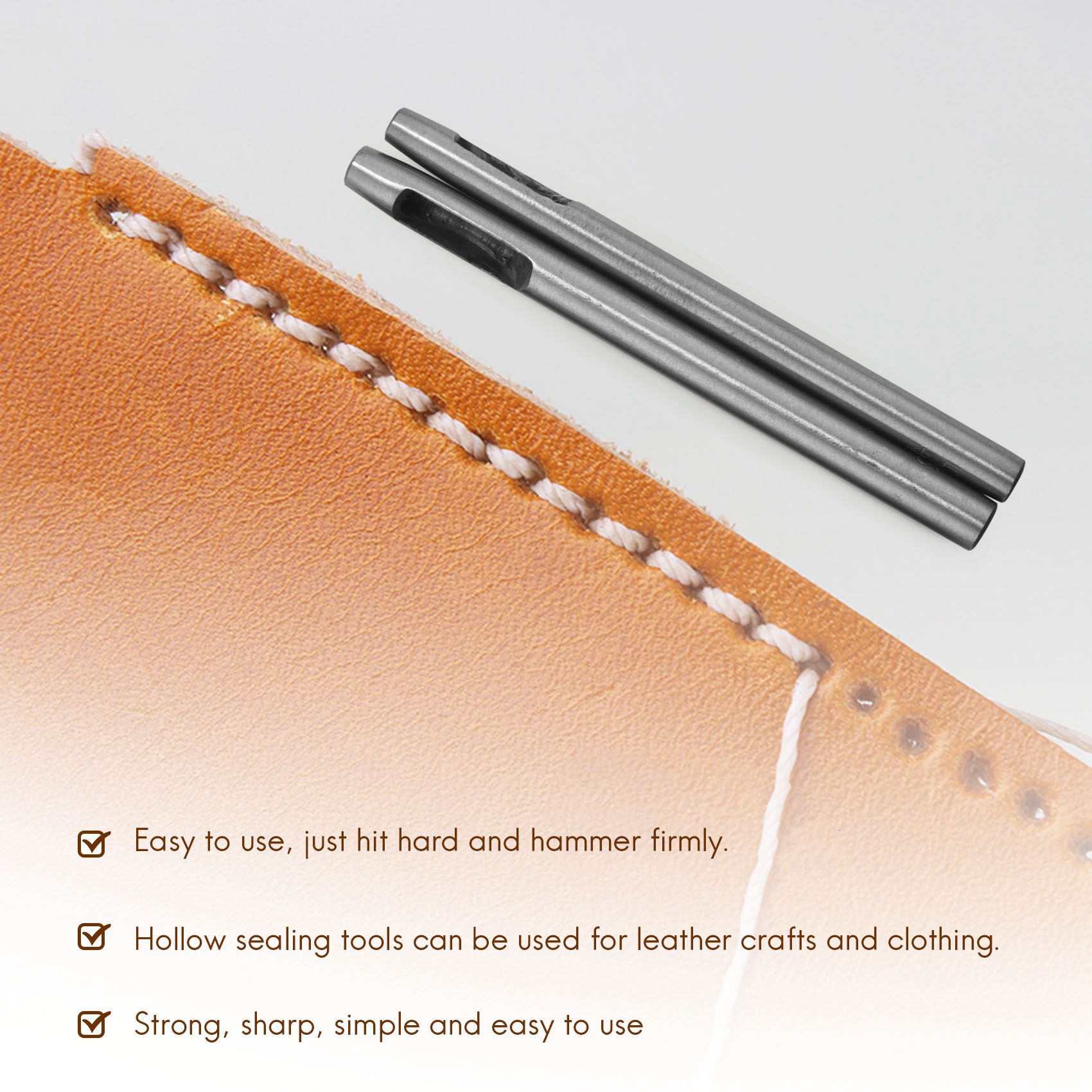 BAAJ-10 Pcs Leather Hole Punch - огляд і ціна Leatherwork Hole Punch