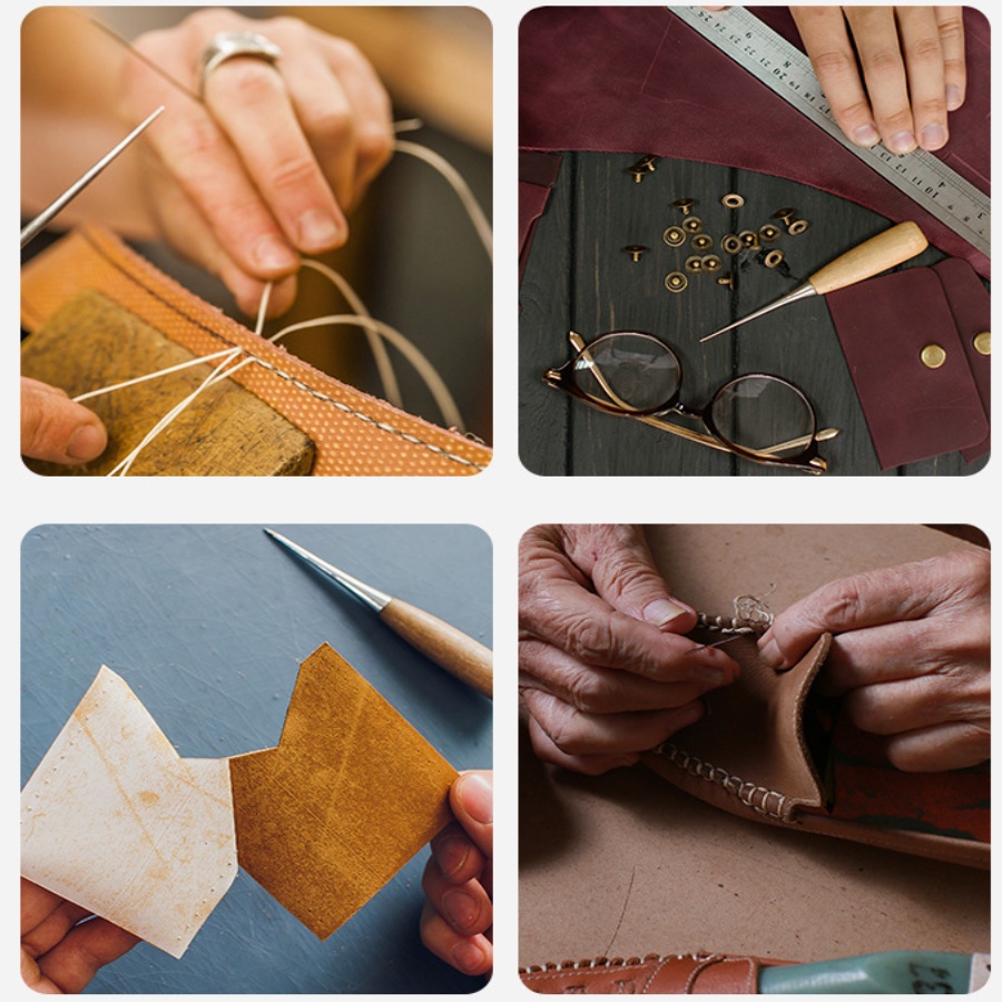 2pcs Leather Hand Stitching Aw - огляд і ціна Leatherwork Hole Punch