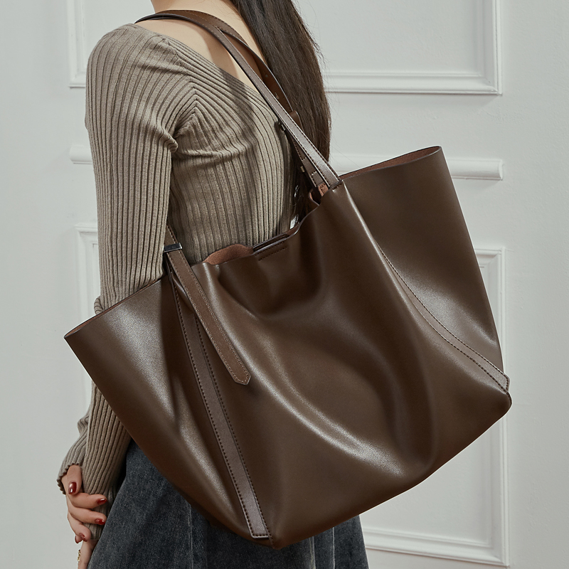 HIFASHION Large Genuine Leathe - огляд і ціна Leather Work Bag Women
