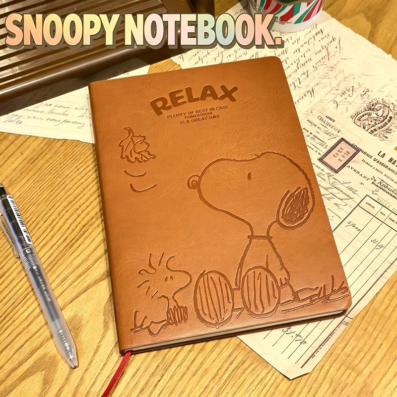 Vintage Snoopy A5 Leather Note - огляд і ціна Leather Work Notepad