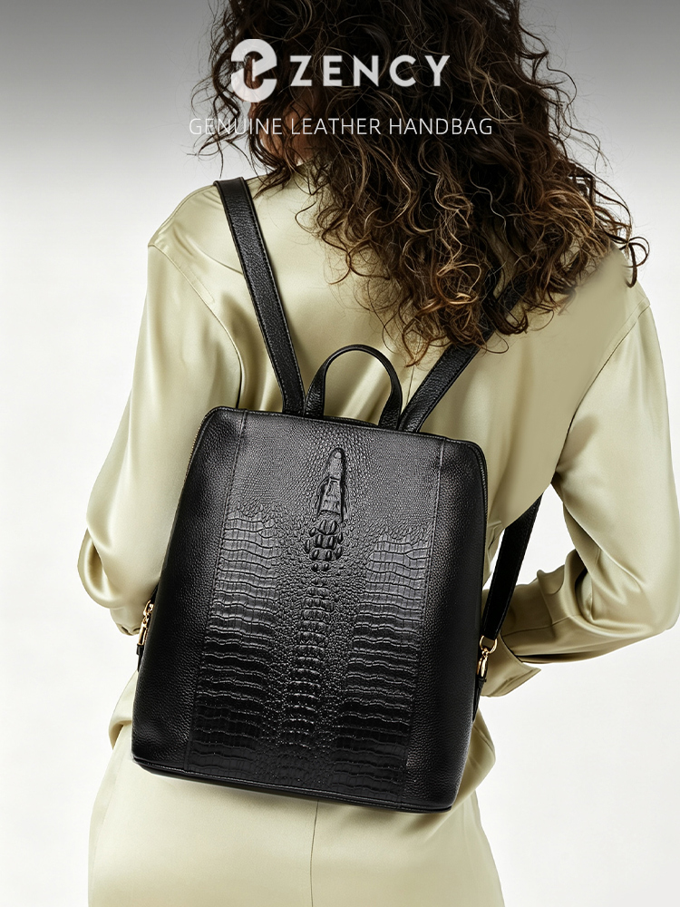 Zency Women's Crocodile Leathe - огляд і ціна Leather Work Bag Women