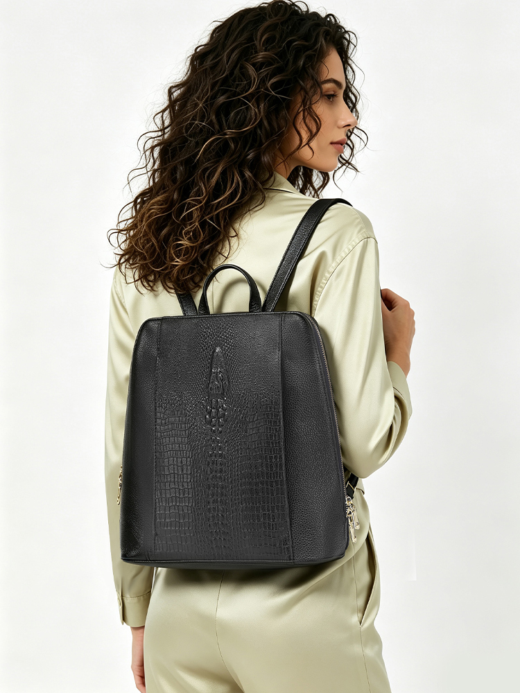 Zency Women's Crocodile Leathe - огляд і ціна Leather Work Bag Women